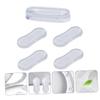 Gatuida 10pcs Transparent Toilet Lid Pads Silent Silicone Pu Cushion Bumpers for Home Hotel and Hospital Toilets Easy Installation Reduces Noise and Protects view 2