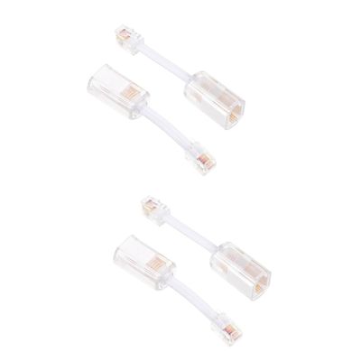 jojofuny 4pcs Telephone Cord Detangler Swivel Design for Landline Phones Easy Install Removal Prevents Twisting and for Home Office Use
