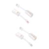 jojofuny 4pcs Telephone Cord Detangler Swivel Design for Landline Phones Easy Install Removal Prevents Twisting and for Home Office Use view 1