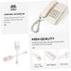 jojofuny 4pcs Telephone Cord Detangler Swivel Design for Landline Phones Easy Install Removal Prevents Twisting and for Home Office Use view 2