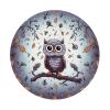 4 PCS Mousepad with Non-Slip Rubber Base 8" Round Mouse-Mat with Stitched Edge Owl Tree Branches Gaming Mousepad for Wireless Mouses Computer Laptop Home Office Desk Pad view 1
