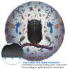 4 PCS Mousepad with Non-Slip Rubber Base 8" Round Mouse-Mat with Stitched Edge Owl Tree Branches Gaming Mousepad for Wireless Mouses Computer Laptop Home Office Desk Pad view 3