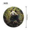 1 Mousepad with Non-Slip Rubber Base 8" Round Mouse-Mat with Stitched Edge Panda Tree Gaming Mousepad for Wireless Mouses Computer Laptop Home Office Desk Pad view 2