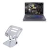 BoxWave Stand and Mount Compatible with Hasee Ares Z7-CT5VH - Executive VersaView Laptop Stand, Ergonomic Adjustable Viewing Angle Metallic Riser - Metallic Silver view 1