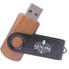 [8GB 3.0-25pcs] Custom Wooden USB Flash Drive 8GB USB3.0 with Frosted Cover 25 Pack Bulk Wood USB Drives with Personalized Logo Customized Thumb Drives with Brand / - Walnut view 3