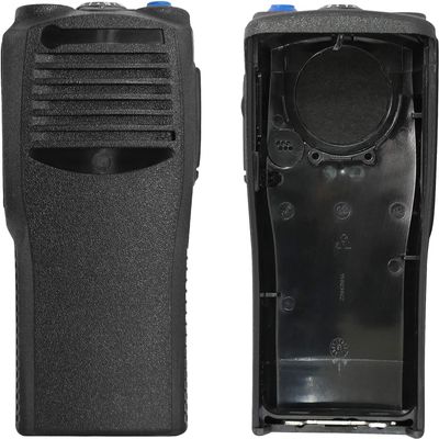 Amazingxiax 2Pack Replacement Housing Case Front Cover 16 Channel Compatible with CP200 Radio with Buttons Channel PTT Button-Black
