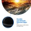 1 Mousepad with Non-Slip Rubber Base 8" Round Mouse-Mat with Stitched Edge Palm Trees Ocean Waves Sunset Gaming Mousepad for Wireless Mouses Computer Laptop Home Office Desk Pad view 4