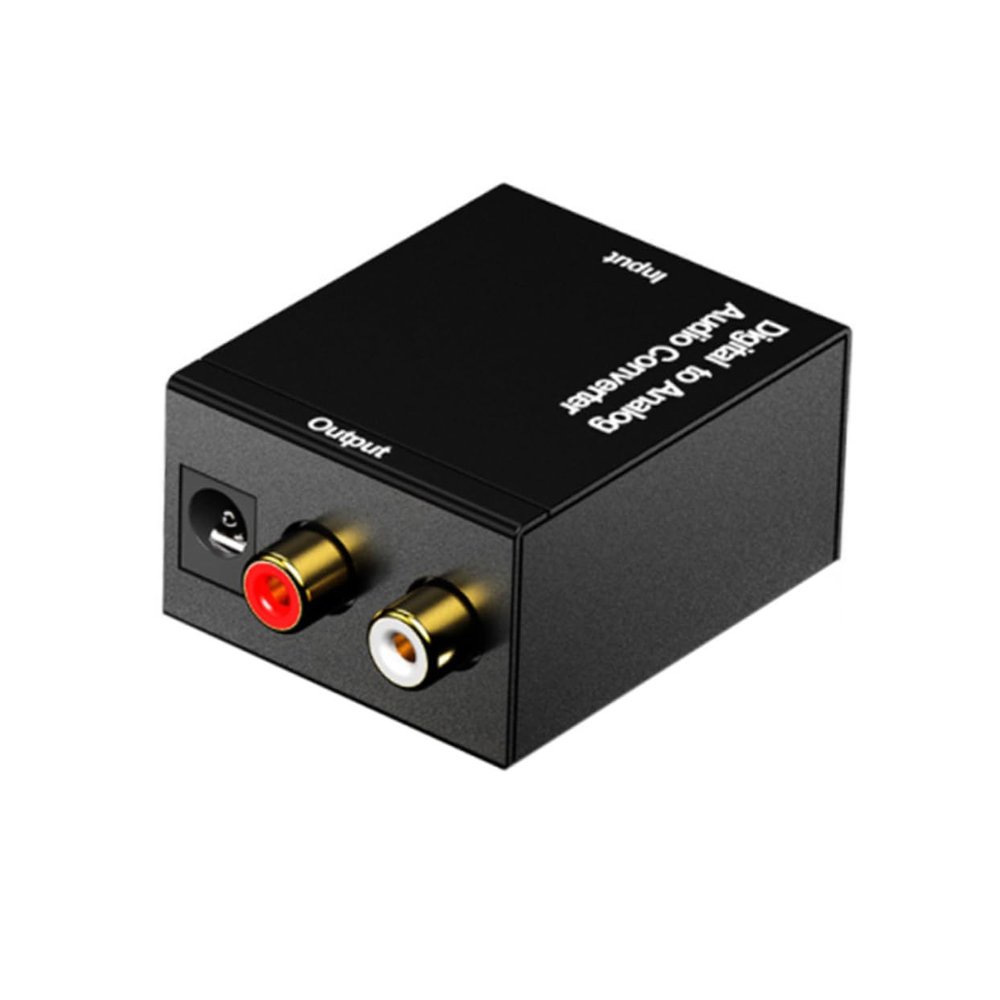 jojofuny Optical Fiber to Converter Dac Audio Box Digital Audio Converter No Noise Compact Design