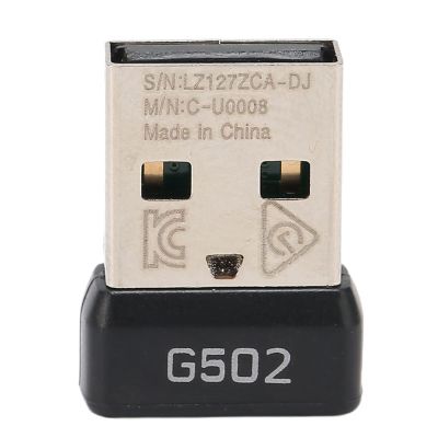 MUNEFE USB Adapter Pc, 2.4hz Sinal Receiver, Small Portable Metal Mouse Adapter for 02 Lihtspeed Mouse