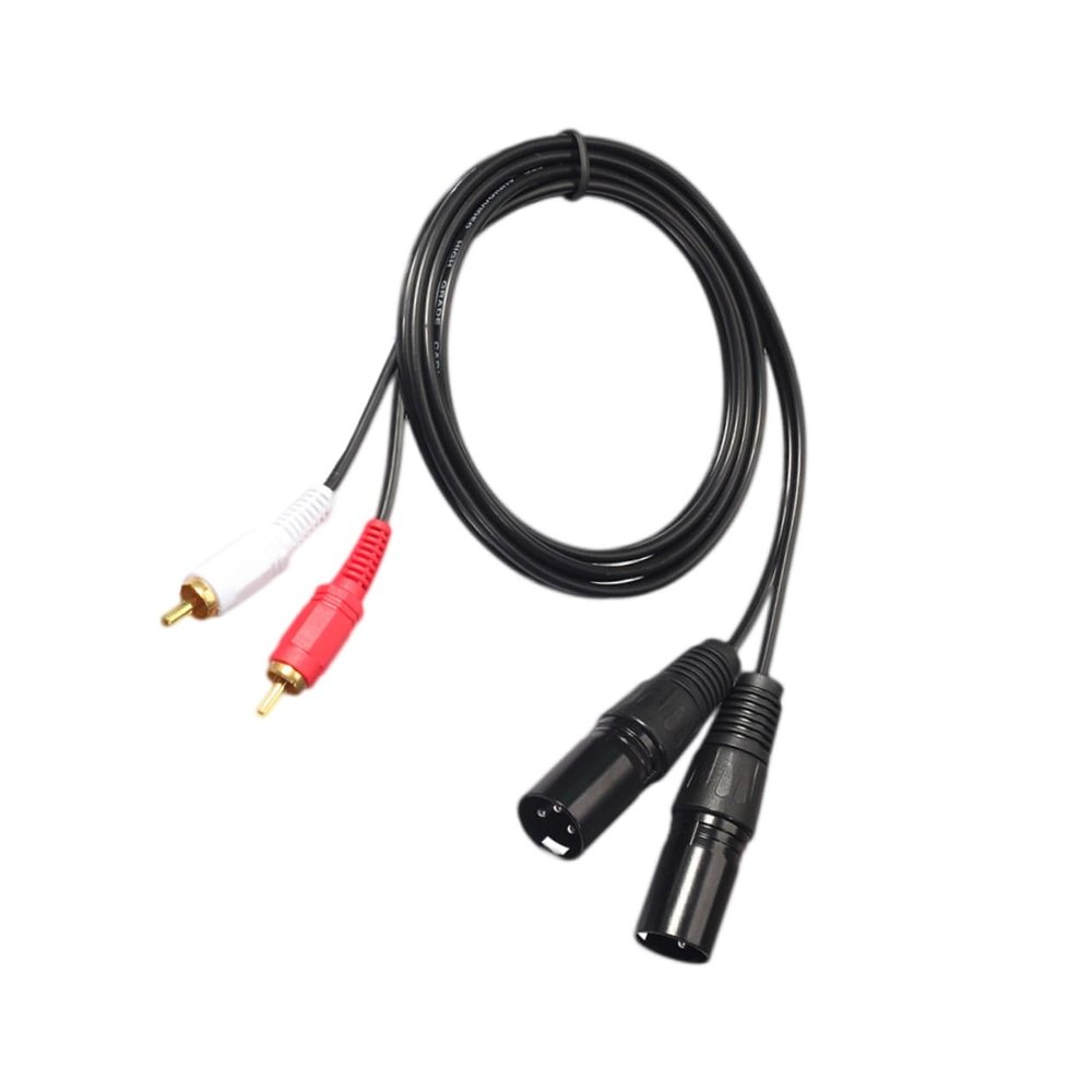 UPKOCH 1.5m XLR Male to Male Adapter Cable for DVD Tv Radio Durable Audio Cord with Shielding for High Sound Quality and Easy Connection
