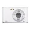 Pyhodi Digital Camera, 48MP 4K Ultra HD Dual Lens 16x Zoom, Autofocus Portable Camera for Travel Graduation, Easy Selfie, Easy to Use, Rich Application Scenarios, Compact and Lovely, White view 1