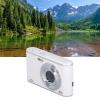 Pyhodi Digital Camera, 48MP 4K Ultra HD Dual Lens 16x Zoom, Autofocus Portable Camera for Travel Graduation, Easy Selfie, Easy to Use, Rich Application Scenarios, Compact and Lovely, White view 2