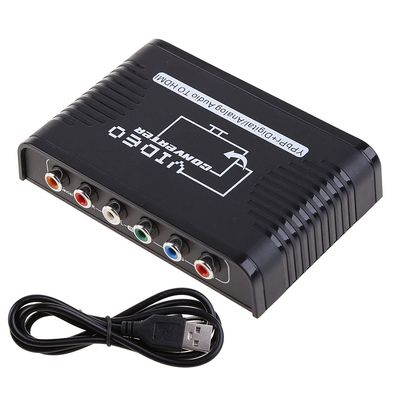 DGFJY to 1080P Component Video (YPbPr) for Converter Adapter with Coaxial + R/L Output Support to Component Converter 4k