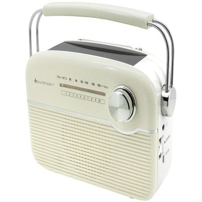 soundmaster TR480BE Wireless FM FM Radio Solar Panel Beige