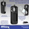 Accessory Bundle for Insta360 ONE X3 Pocket Action Camera - Includes: Replacement Battery and Double Charger with LED Display, Silicone Sleeve, ABS Frame Kit, 2X Screen Protector Kit and Camera Case view 2
