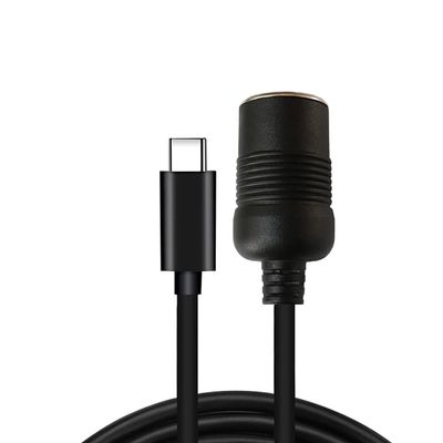 DGFJY USB C PD Type C Male to 12V Car Socket Female Converter Cable Car 12v Adapter Plug