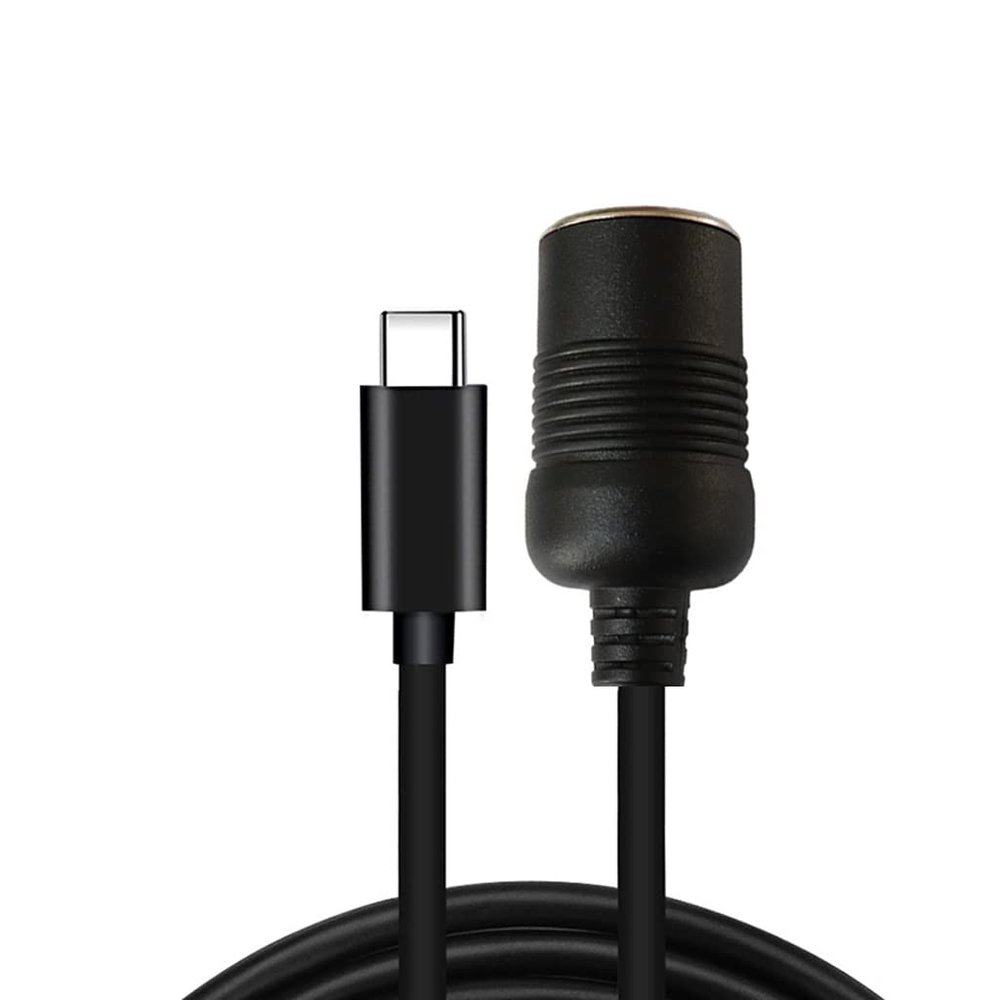 DGFJY USB C PD Type C Male to 12V Car Socket Female Converter Cable Car 12v Adapter Plug