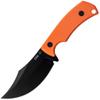 Case XX WR Pocket Knife, HUNTER CT3 - ORANGE TEXTURED G-10 - LEATHER SHEATH ItemNumber 76937 - (CT3 1095 CS) Length Closed: 8 Inches view 1