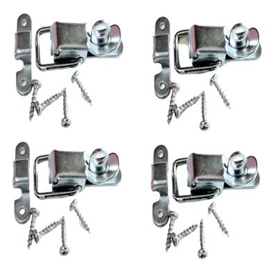 ProSpeakerparts 4 Pack Small Penn Elcom 0525 Padlockable Draw Latch w/Screws-Zinc Finish