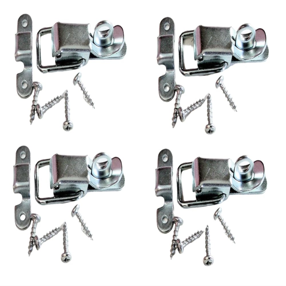 ProSpeakerparts 4 Pack Small Penn Elcom 0525 Padlockable Draw Latch w/Screws-Zinc Finish