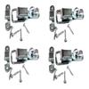 ProSpeakerparts 4 Pack Small Penn Elcom 0525 Padlockable Draw Latch w/Screws-Zinc Finish view 1