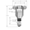 ProSpeakerparts 4 Pack Small Penn Elcom 0525 Padlockable Draw Latch w/Screws-Zinc Finish view 2