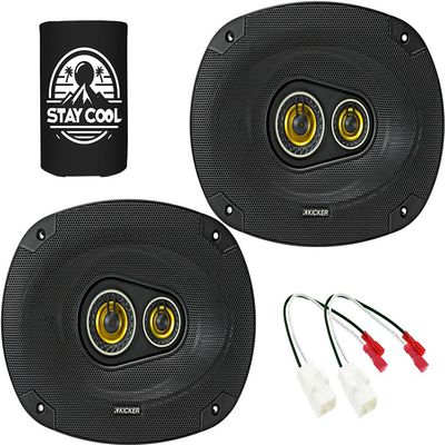 KICKER Speakers 6x9 inch for Jeep Patriot 2009-2015 Upgrade Kit - Pair of CS Series with Harness, Car Audio Front Door Speaker CSC6934, 46CSC6934