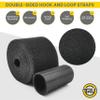 T.R.U. Double Sided Versatile Heavy-Duty Hook & Loop Cables and Transportation Ties: Quick Wrap, Cut-to-Length, Reusable for Organizing & Fastening. (Black 1.5" X 75 Ft.) view 2