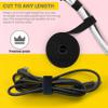 T.R.U. Double Sided Versatile Heavy-Duty Hook & Loop Cables and Transportation Ties: Quick Wrap, Cut-to-Length, Reusable for Organizing & Fastening. (Black 1.5" X 75 Ft.) view 4