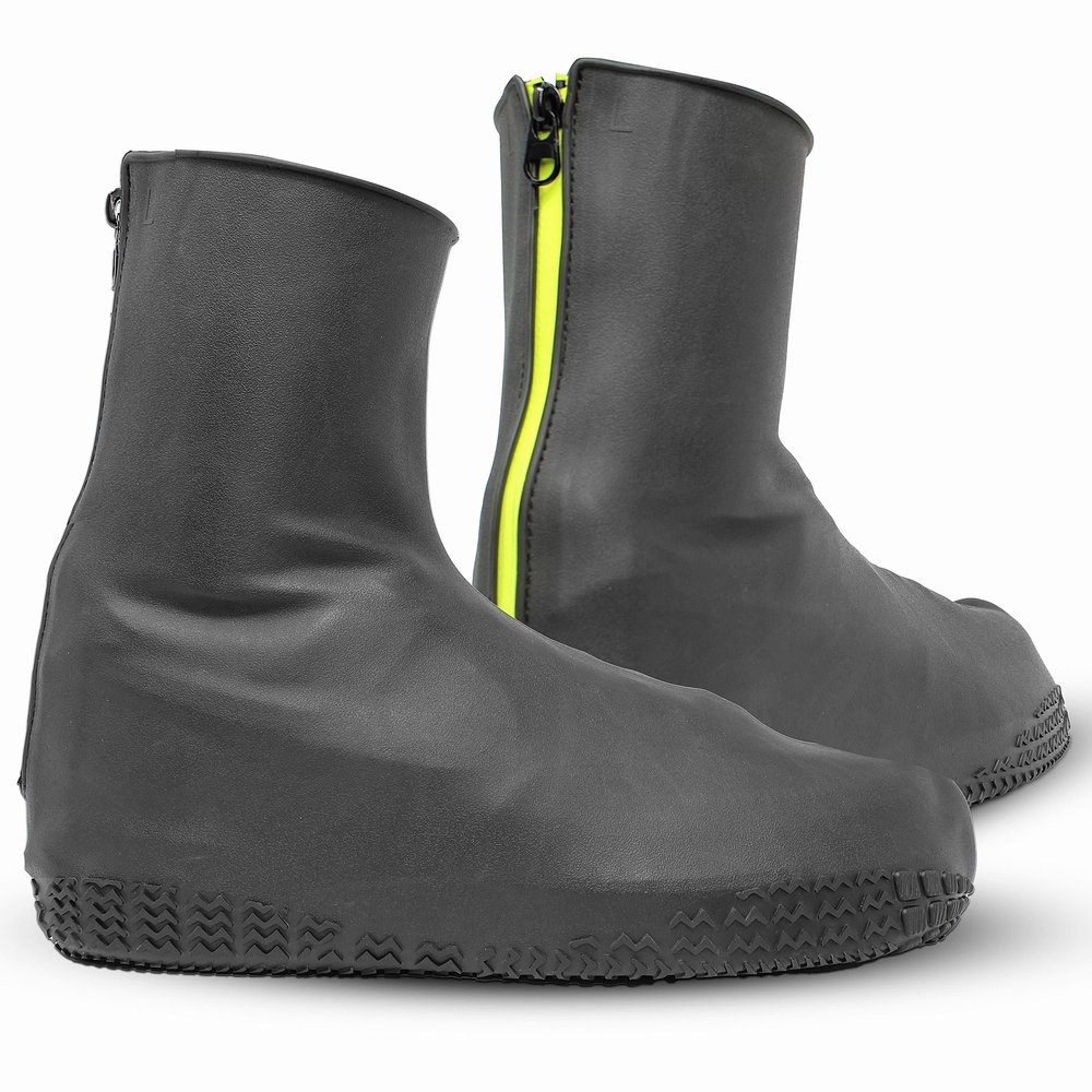 BOVAI Waterproof Silicone Rubber Shoe Covers for Rain, UGG & Sneaker Protection, Overshoes for Men, Women, Kids, Outdoor Shoes, Waterproof Covers - Black, Long Shoe Cover - M