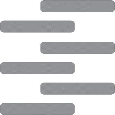VersaTraction 2in. x 9in. Anti Slip Step Tread (6 Pack) (Grey)
