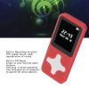 BT 5.0 MP3 Player, HiFi Music Player with LCD Screen, FM Radio, Recorder, Alarm Clock, and Electronic Book, Portable and Small (Red) view 2