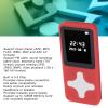BT 5.0 MP3 Player, HiFi Music Player with LCD Screen, FM Radio, Recorder, Alarm Clock, and Electronic Book, Portable and Small (Red) view 3