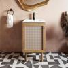 Classe 18" Bathroom Vanity in Oak Cabinet Only Bath Sink Cabinet Sink Included view 2