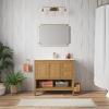 Swiss Madison Well Made Forever Chateau 36" Bathroom Vanity in Natural Oak - Cabinet view 2
