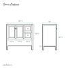 Swiss Madison Well Made Forever Chateau 36" Bathroom Vanity in Natural Oak - Cabinet view 3