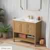 Swiss Madison Well Made Forever Chateau 36" Bathroom Vanity in Natural Oak - Cabinet view 4