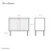 Classe 36" Bathroom Vanity in White Oak- Cabinet Bath Sink Cabinet Sink Included view 3