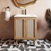 Classe 24" Bathroom Vanity in Oak Cabinet Only Bath Sink Cabinet Sink Included view 2