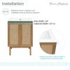 Classe 24" Bathroom Vanity in Oak Cabinet Only Bath Sink Cabinet Sink Included view 4