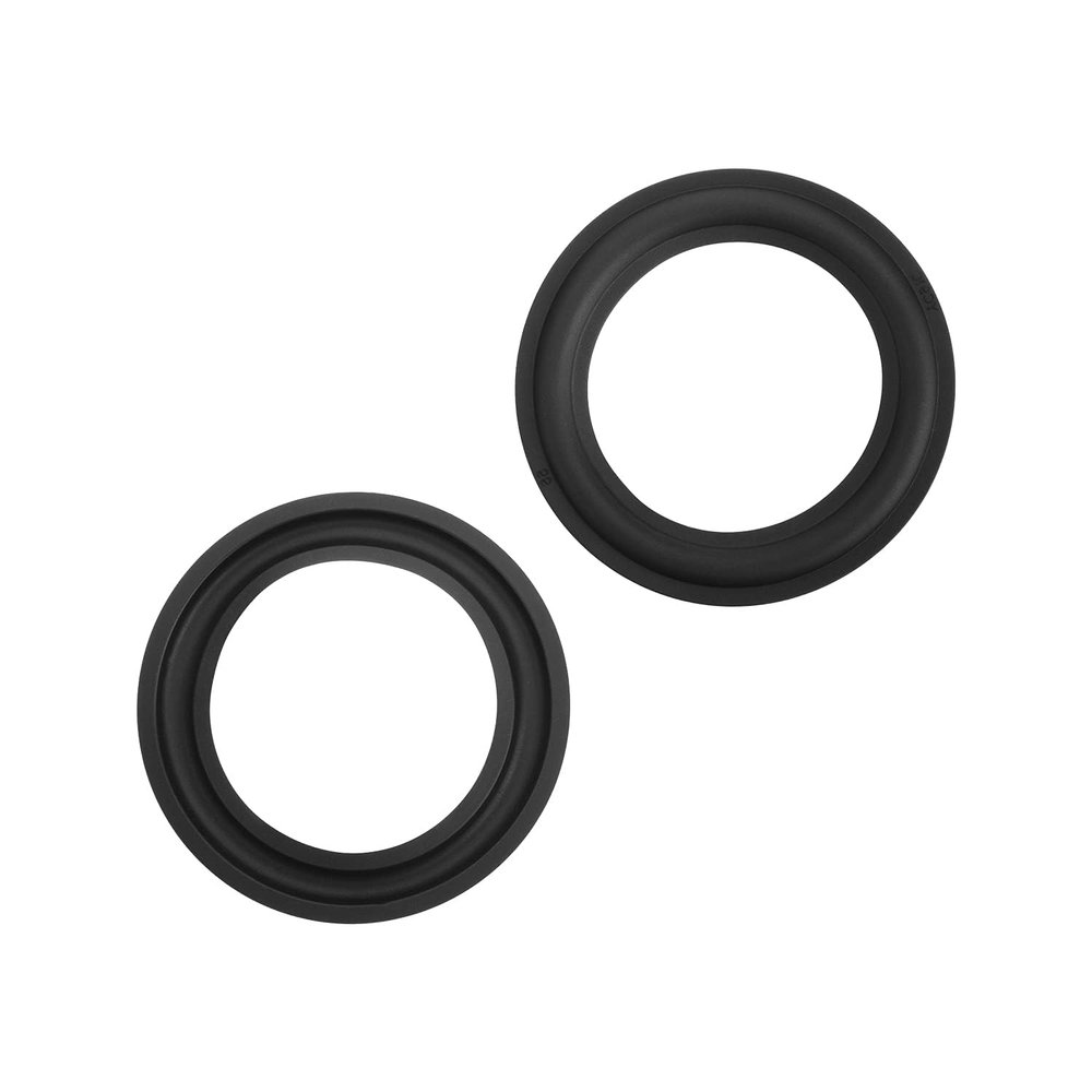 Jutagoss 4 Inch Speaker Rubber Edge,99mm (OD) x 65mm (ID) Surround Rings Replacement Parts for DIY Speaker Repair Kit,2 PCS