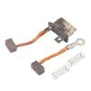 Bnineteenteam 4 PCS Trim Tilt Motor Brush Kit, Boat Motor Carbon Brush Set High Stability 64E 43892 00 for Outboard 115 to Trim Tilt view 2