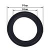 Jutagoss 4 Inch Speaker Rubber Edge,99mm (OD) x 65mm (ID) Surround Rings Replacement Parts for DIY Speaker Repair Kit,4 PCS view 2