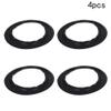 Jutagoss 4 Inch Speaker Rubber Edge,99mm (OD) x 65mm (ID) Surround Rings Replacement Parts for DIY Speaker Repair Kit,4 PCS view 3