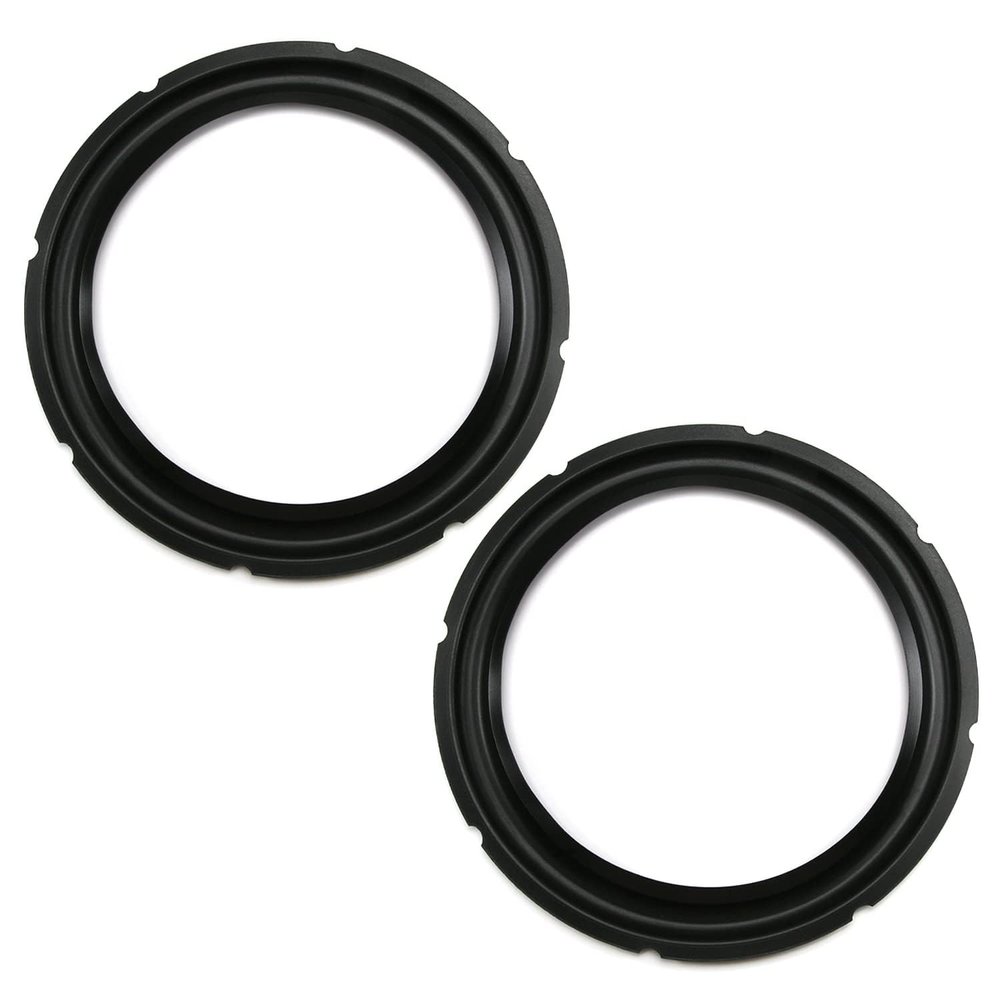 Jutagoss 10 Inch Speaker Rubber Edge,245mm (OD) x 185mm (ID) Surround Rings Replacement Parts for DIY Speaker Repair Kit,2 PCS