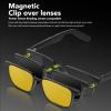 Pomya Open Ear Smart Glasses, IP5 Two Microphones, Voice Control, BT 5.3, Unisex Smart Sunglasses (with Polarized Night Lens) view 2