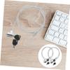 Hemoton 4sets Portable Keyed Laptop Lock Security Cable Wire Lock for Digital Devices view 3
