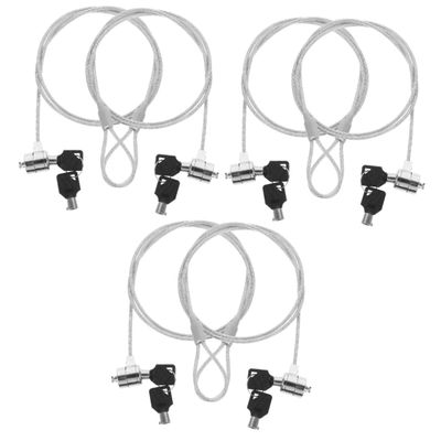 Hemoton 6sets Laptop Lock Travel Locks TSA Approved Security Hardware Cable Kit for Computer Accessory