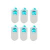 6pcs Webcam Cover Slider Metal Oval Shaped Shutter for Laptop Tablet Phone Privacy Stickers White Easy to Use Webcam view 1