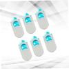 6pcs Webcam Cover Slider Metal Oval Shaped Shutter for Laptop Tablet Phone Privacy Stickers White Easy to Use Webcam view 2